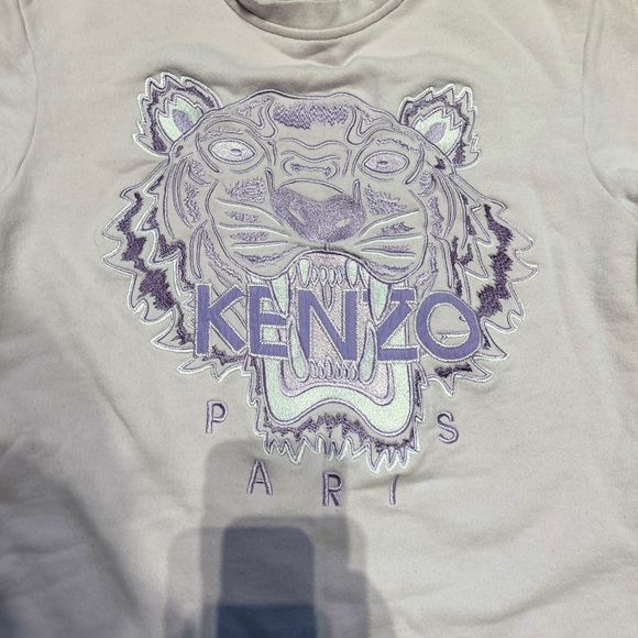 KENZO *RARE* purple embroidered sweatshirt dress EXCELLENT condition! - Picture 6 of 8